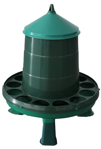 Agrarzone Eco Futterspender Hühner mit Füßen 2 kg Geflügel Automatisch | Recycling, Wachteln, Enten, Gänse, Futterverschwendung reduziert