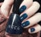 Glitter Nail Polish - Quick Dry & Long Lasting Dark Blue Varnish, No Need Cure Gel, Shimmer Lacquer, Non-Toxic Formula for Women Girls Gift