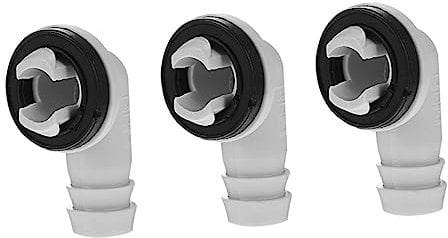 15mm Air Conditioner Drain Hose Connector Set Condensate Water Draining Adapter with Ring for Unit Drain Hose Fitting