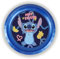 Stitch Kids Plate BPA-Free 21.5cm – Reusable Plastic Tableware with Raised Edges, Printed Breakfast Lunch Dinner Plate for Children 4+ Years