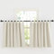 KGORGE Verdunklungsvorhänge Beige Schlaufenschal 2er Set Blickdicht Schlaufenvorhang Kurz Vorhänge Schlafzimmer Thermovorhang mit Schlaufen Fenstergardinen Küche H 100 x B 140 cm, Hellbeige