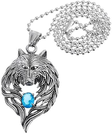 SAFIGLE Kettenanhänger Halsketten Schmuck Kostüm Perlen Herz Halsband Gold Bogen Mann Halskette Wolf-halskette Halskette Mit Männlichem Anhänger Halskette Als Rostfreier Stahl