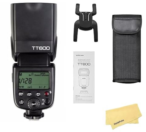 Godox TT600 2.4G Wireless GN60 Camera Flash with Built-in Trigger System,0.1-2.6s Recycle Time,Compatible for Canon Nikon Pentax Olympas Fujifilm and Other Digital Cameras with Standard Hotshoe