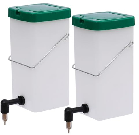 2pcs Bouteille d'eau de Lapin 1l de capacité Lapin Fuite avec Un Mamelon en Acier Inoxydable pour Petit Animal Compagnie Bunny Ferret Hamster Guinée Pig Bottle