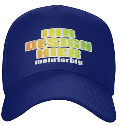 Kustima Basecap personalisiert mit Foto/Logo/Text, Baseball Cap selbst gestalten Verstellbare Trucker-Kappe personalisierte als Geschenk,Mesh Caps Männer Frauen,Snapback Schildkappe Herren Damen