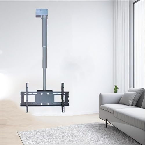 QICBYING Elektrische TV-Deckenhalterung TV-Halterung, Elektrischer Teleskop-TV-Lift, Höhenverstellbarer Motor-TV-Ständer Und Wandhalterung, Für 26-70 Zoll Low Profile-Fernseher(30cm)