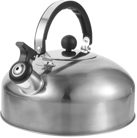 ULTECHNOVO Tetera Silbante De Acero Inoxidable Hervidor De Agua Para Inducción Y Cocina Eléctrica Y De Gas Fondo Plano Silbato Automático 8.93 X 8.93 X 7.87 in 1 Tetera