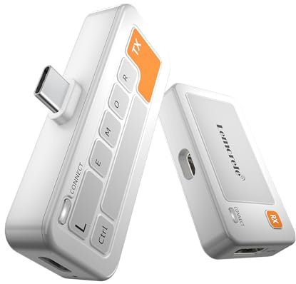 Lemorele Wireless USB C Transmitter and Receiver,164FT/50M,5G HDMI Wireless Transmission for Streaming Video Audio from USB-C iPhone/Tablet/Laptop/PC to Monitor/Projector/TV Box (White)