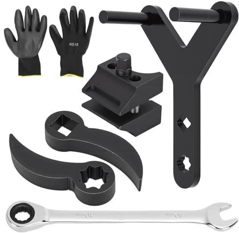 WODHMIEY Kit de herramientas de brazo de control de coche – Separador de doble cabezal de palanca de palanca extractor de rótula de acero de alto carbono en forma de Y extractor cuadrado