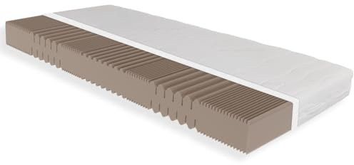 Sleepneo Matratze 100x200, Höhe 18cm, Härtegrad H4, 7 Zonen Kaltschaummatratze 100x200 cm, Antibakterieller Active Greenfirst Bezug ideal für Allergiker, waschbar mit 4-seitigem Reißverschluss