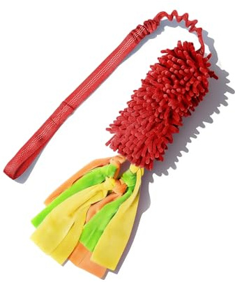 Bestwist Dog Tug Toys, Fun Bungee Interactive Puppy Rope Toy for Training & Exercise, Plush Dog Squeaky Toy with Squeaker for Small, Medium and Large Dogs
