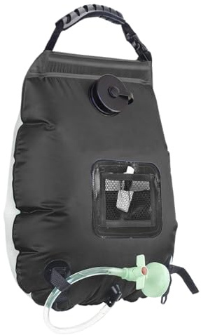 Générique Douche Solaire | 20 litres Outil De Bain Solaire Détachable avec Tête De Douche Et Tuyau | Sac pour Camping,pour Maison, Voyage, Chalet, Jardin, Balcon, Terrasse, Cour, Parc