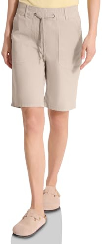 Cecil Damen Mid Waist Straight Leg Shorts im Casual Fit