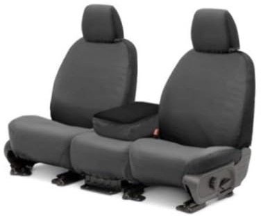 Covercraft - SS2459PCGY SeatSaver Front Row Custom Fit Seat Cover for Select Ram 1500 Models - Polycotton (Grey)
