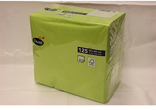 Duni Servietten Kiwi, 3 lagig, 40 x 40cm, 125 Stck.