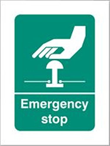 Other Hinweisschild, Notfall-Stop, Rettungsschilder, persönlicher Schutz, Baustellensicherheit, 1 Stück – 26005E