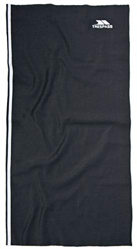 Trespass Quay, Black, Neck Tube / Multi Functional Headwear, use as Hat, Headband, Scarf, Cap, Hair Band, Helmet Protection, Pirate Style etc for Men, Black