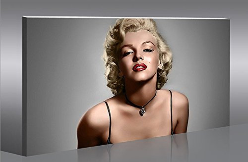 islandburner Bild Bilder auf Leinwand Marilyn Monroe V11-1 XXL Poster Leinwandbild Wandbild art up your life ®