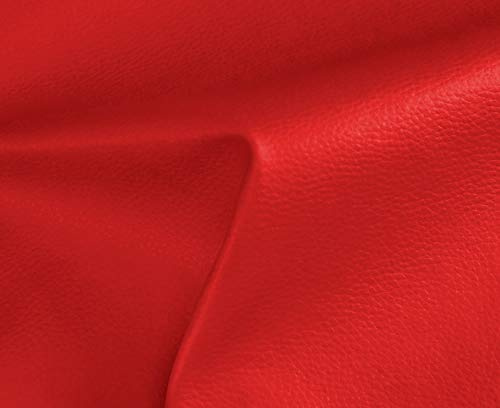 HAPPERS Polipiel para Tapizar 1 metro con Ancho 140cm. Venta de Polipiel por metros Solar Color Rojo