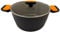 Fackelmann Soft Olla con Tapa, Antiadherente, 24 cm, Aluminio Forjado, Revestimiento Cerámico Greblon Libre de PFA, Apta para Inducción, Vitro, Gas y Horno, Asas Soft Touch, 1 ud.