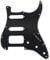 Musiclily Pro 11 Löcher Round Corner HSS Strat Schlagbrett Gitarren Pickguard mit 2 Schrauben Humbucking Pickup Mount für Fender American/Mexican Stratocaster E-Gitarre,3 lagig Schwarz