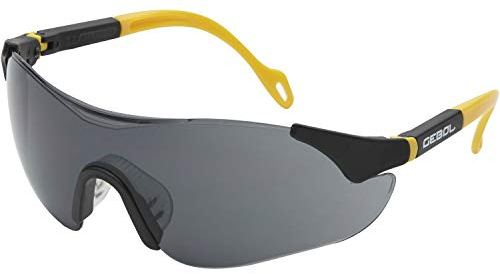 Gebol 730002 Schutzbrille Safety Comfort getönt, schwarz/gelb