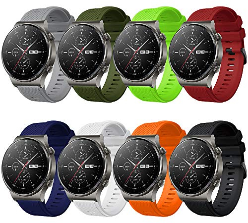 Forerunner 745 Cinturino Huawei Watch GT 2 46mm/Huawei GT Sport/Active/Elegant/Classic Braccialetto Silicone Polsino Banda 22mm Cinturino per Galaxy Watch 3 45mm/46mm/Gear S3 Frontier/Classic