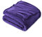 FARFALLAROSSA Kuscheldecke Flauschig 130 x 160 cm - Klein Fleecedecke Sofa Decken Couchdecke - Oeko-TEX - Super Weiche Fleecedecke als Sofaüberwurf - Wohndecke Lila 2