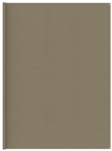 vidaXL Tent Carpet 400x600 cm - Taupe, HDPE Outdoor Ground Sheet for Camping, Patio & Caravan Awning