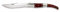 ALBAINOX- 01076. Navaja ARABE CARRACA Nº 2 Mango de madera estamina roja. Hoja: 11.8 cm. Herramienta para Caza, Pesca, Camping, Outdoor, Supervivencia y Bushcraft