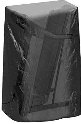 QWORK Schwarze Laufbandabdeckung – wasserdicht und langlebig 116,8 cm L x 96,5 cm B x 167,6 cm H – geeignet für die meisten klappbaren Laufbänder – mit Aufbewahrungstasche