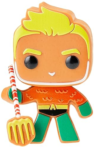 Funko POP! Heroes: DC Holiday - Aquaman - Gingerbread - DC Comics - Collectable Vinyl Figure - Gift Idea - Official Merchandise - Toys for Kids & Adults - Comic Books Fans