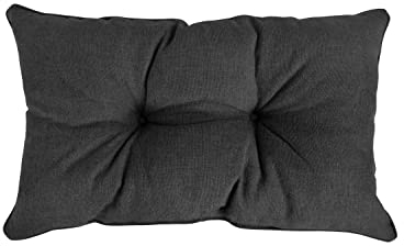 POKAR Rückenkissen Stuhlkissen Rückenlehne für Stuhl Rattanmöbel Gartenmöbel Kissen Outdoor Rückenpolster Lounge Polster 70x40x10 cm, Anthrazit