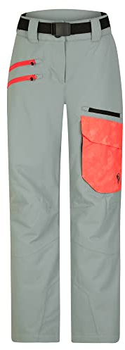 Ziener Mädchen Aileen Ski-Hose, Schnee-Hose | wasserdicht, Winddicht, warm, Gray Seal Ripstop, 164