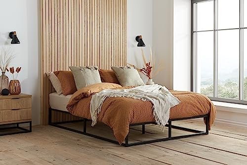 Birlea Soho Small Double metal platform bed black