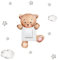 Meokro Cartoon Bär Stern Schalter Aufkleber für Kind Baby Zimmer Schlafzimmer Dekoration Wandbild Selbstklebend Home Decor Tapete Nette Wandaufkleber