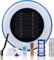 SONLED Ionizador de Piscina Solar, Limpiador de ionizador de Piscina con energía Solar, Equipo de Limpieza de Fuente de SPA de Piscina, Clarificador de Agua de Piscina Clarificador de Piscina para