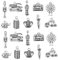 UR URLIFEHALL 100 Pcs 10 Stile England Charms Antike Silber Telefonkabine Windmühle Koffer Regenschirm Krone Charms für Schmuckherstellung