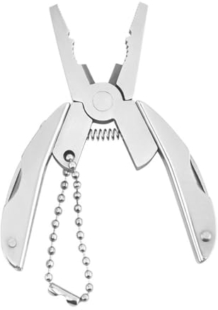 HFSAZJ Multitool Pliers, Mini Portable Multitool with 7 Functions, Stainless Steel 402, Centre Drive, Perfect for Outdoor Survival, Camping, Hunting, and Hiking