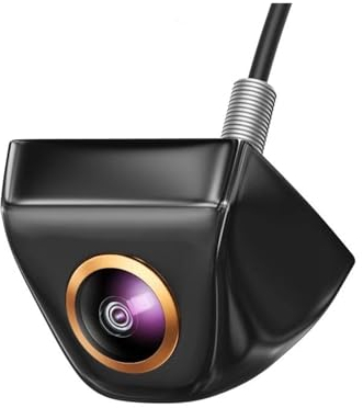 Universelle Rückfahrkamera Goldene Linse Auto Rückfahrkamera 170° Full HD Nachtsicht Rückfahrkamera AHD Fisheye Fahrzeugparkkamera Wasserdicht Parkkamera(Black-AHD1080P)