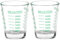 Srgeilzati Shot Glass Measuring Cup (Green, 2)