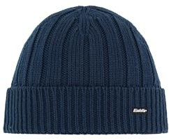 Eisbär Ayo Mütze blau – Outdoor-Mütze mit Merino-Mix (mulesingfrei), Breiter Rippenstruktur & Nahtlosem Design – Wärmende, Atmungsaktive Wintermütze für Damen & Herren