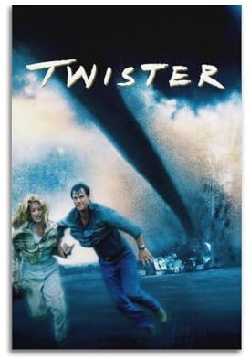 RISUANHENM Twister Poster, Raumdekoration, künstlerisches Poster für Zimmer, ästhetische Leinwand, Wandkunst, Schlafzimmer-Dekor, 30 x 45 cm, ungerahmter Stil