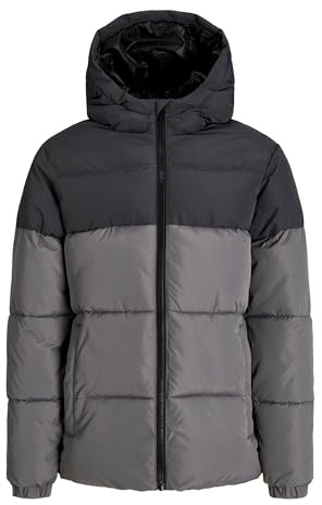 JACK & JONES JUNIOR Herren Jjmaze Puffer Hood Jnr, Castlerock, Numeric_152