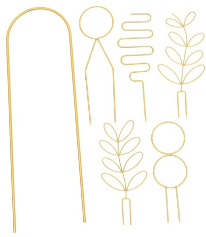 POPETPOP Telaio Di Supporto Per Piante in Metallo - Confezione Da 6 Per Giardino Traliccio Decorativo Per Piante Rampicanti Facile Da Installare Per Fiori in Vaso