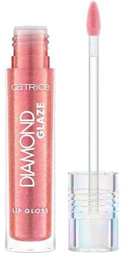 Catrice Diamond Glaze Lip Gloss, Nr. 040, Rot, sofortiges Ergebnis, glänzend, holographisch, glitzernd, vegan, ohne Parabene, ohne Mikroplastikpartikel, Nanopartikel frei, 1er Pack (3ml)