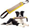 EPODA Jouet Chien Indestructible, Boudin Jouet pour Cadeau Chien Interactif, Mâcher Corde Jouets pour Jeux Chiens avec 2 Anses (Jaune)