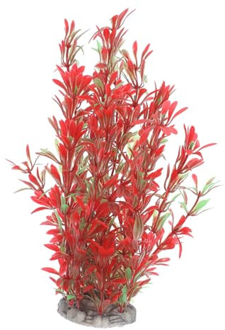 Sosoport Artificial Aquarium Plants for Betta Fish Lifelike Plastic Tank Decorations Realistic Fish Tank Plants