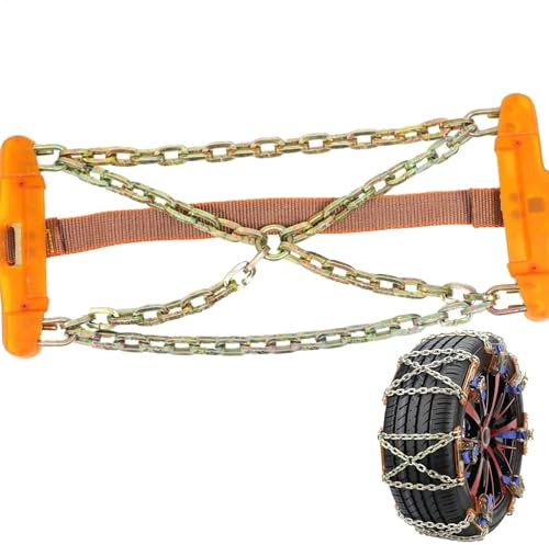 Reifenketten für LKW - Schneeketten für Autoreifen, Rasenmäher-Reifenketten aus Stahl | Stahl-Leicht-LKW-Autorad-Eisketten, enge Verbindungsstruktur, Anti-Rutsch-Ketten für Autoreifen, Autoreifenkette