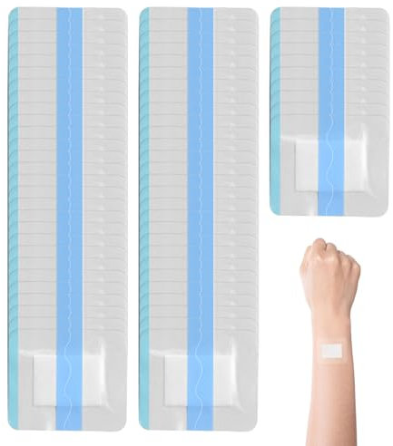70 PCS Waterproof dressings for Wounds,6 * 7cm Waterproof Wound Dressing,Wound Dressings Adhesive,Waterproof Adhesive Dressings for Wounds,Incision Island Dressing
